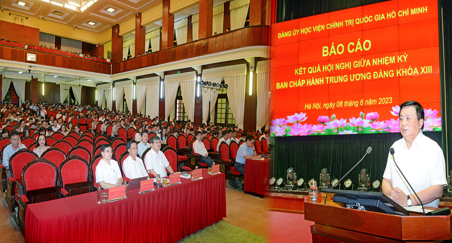 Báo cáo kết quả Hội nghị giữa nhiệm kỳ Ban Chấp hành Trung ương Đảng khóa XIII